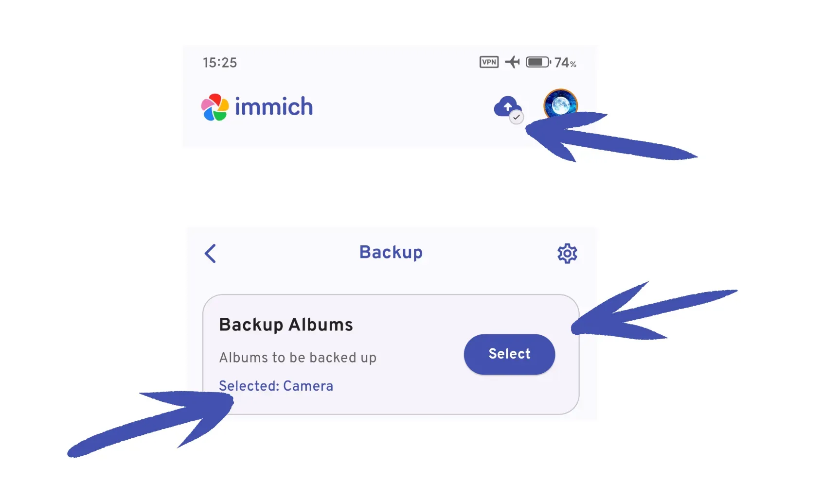 選擇備份文件夾